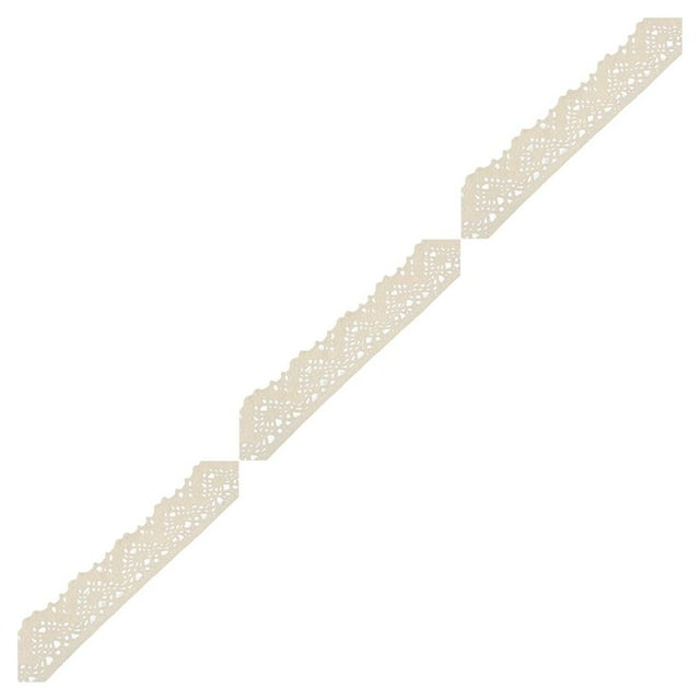 VONKY 1 Roll Lace Craft Ribbon Exquisite Cotton Stylish DIY Craft Creative Sewing Accessory Comfortable Delicate Lace Trim Type11 3Set