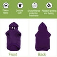 thumbnail image 4 of Uxcell Cotton Warm Hooded Dog Sweatshirt Hooded Pet Winter Clothes Coat Purple S, 4 of 7