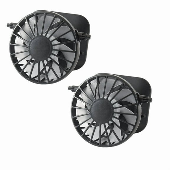 2x Hard Hat Solar Fans-Black
