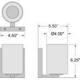 thumbnail image 4 of Access Lighting 1 Light LED Wall Sconce & Vanity in Chrome Color, 4 of 6