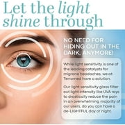 Migraine Glasses Fl-41 | Unisex Glasses for Migraine and Light Sensitivity Relief | UV Protection and Photophobia Eye Strain