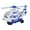 White, variant on 4D Helicopter Toy with Lights and Sounds, Auto Bump & Go Motion with Rotating Blades for 3+ Years