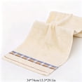 thumbnail image 2 of Mecorevxz Bath Towel Soft and Absorbent Bath Towel Fast Dry Hand Towel Ideal for Bathrooms Kitchens and Gyms,13.3x29.1inch(Beige), 2 of 8