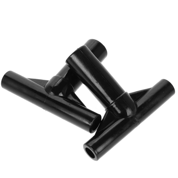 BRIGHTFUFU Manguitos de conector de poste en forma de T para trampolín, conector de tubo en forma de T, accesorios de trampolín, funda de tubo para trampolines, 2 uds.
