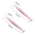 thumbnail image 2 of Limei 2 Pack DIY Tweezers curved Bent Tip Tweezers Non Marring Tips Tweezers Stainless Steel Hobby Jewelry Crafts Tools for Lab Jewelry Making, 2 of 7