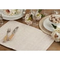 thumbnail image 2 of Fennco Styles Woven Textured Table Placemats 14" W x 20" L, Set of 4 - Pink Rectangular Table Mats for Home, Dining Room Décor, Banquets, Family Gathering and Special Occasions, 2 of 4