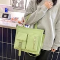 thumbnail image 2 of Conjunto combinado de mochila de lona de 4 piezas Mochilas escolares con bandolera, 2 of 8