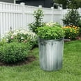 thumbnail image 4 of Plexon 5 Gallon Small Metal Trash Can with Lid Outdoor Galvanized Bucket with Lid 5 Gal Fireplace Ash Bucket for Wood Stove Storage Can for Dog Food Bird Seed Storage Container Rod, 4 of 7