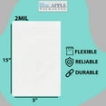 thumbnail image 5 of 2Mil Clear Flat Open Top Poly Bags LDPE Packaging - 5"X15" & (100 Bags), 5 of 7
