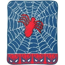 Marvel Spider-Man 46"x60" Throw Blanket Blue/Red