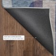 thumbnail image 5 of Addison Rugs Mayfield Premium Machine Washable Transitional Stripes Blue Round Rug, 8' x 8', 5 of 5
