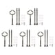 thumbnail image 1 of Uxcell 5 Set Soporte para Pasteles con Mango Placa Accesorios, 3 Niveles Bronce Girasol, 1 of 1