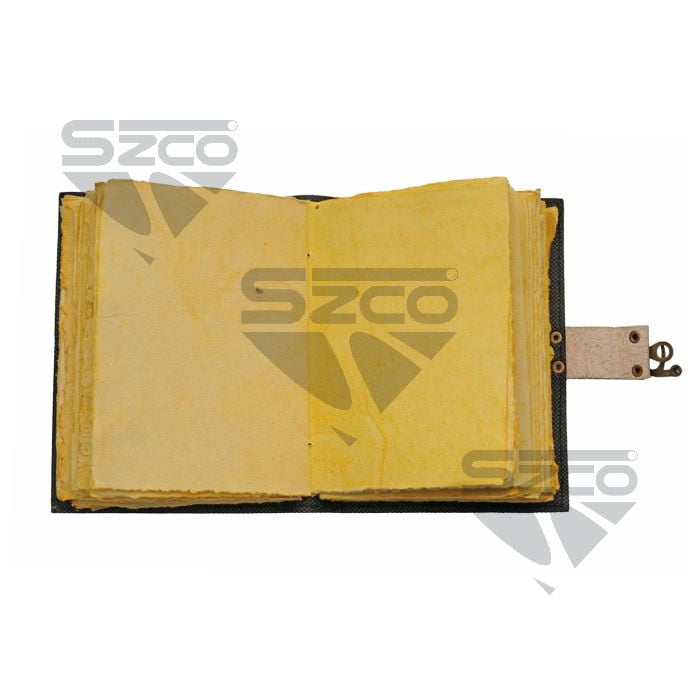 SZCO 5x7 Lunar Moth Leather Journal With Lock Vintage Paper Notebook Moon And Floral Design Writing Diary Sketchbook Gift Journal