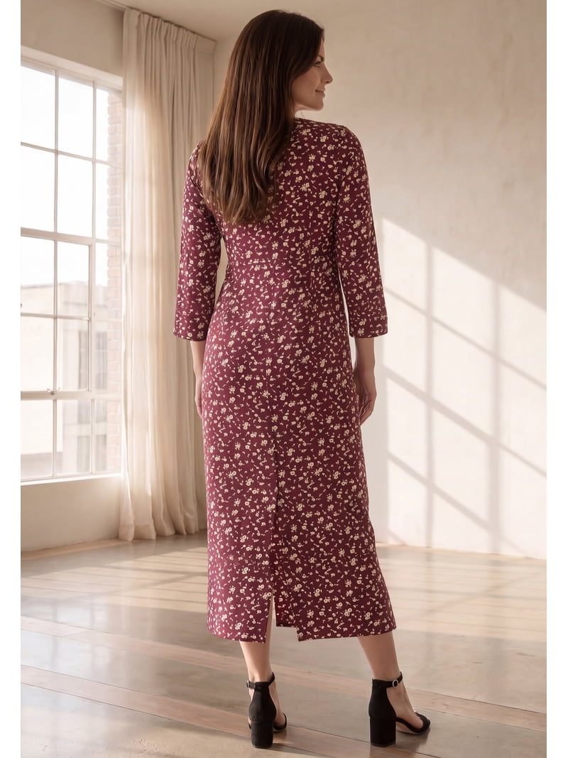 cotton spandex dress Ellos Plus Size Jersey Three-Quarter Sleeve Scoopneck Maxi Lissa | Lemon Floral elegant wedding set Pair it with sneakers SIZE:7 Mean blvd