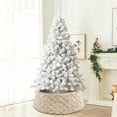 thumbnail image 5 of Plush Knit Christmas Tree Skirt Holiday Decorations for Christmas Tree Base Gift Wrap Storage Home Festival Party Xmas Decor(Khaki), 5 of 6