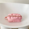 thumbnail image 1 of Bolso De Cosméticos Bolso de cosméticos de nailon para mujer, bolsas de maquillaje de color sólido, portátil para acampar (rosa), 1 of 8