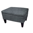 thumbnail image 3 of MJL Furniture  Brooklyn Upholstered Square Storage Ottoman Charcoal, 3 of 4