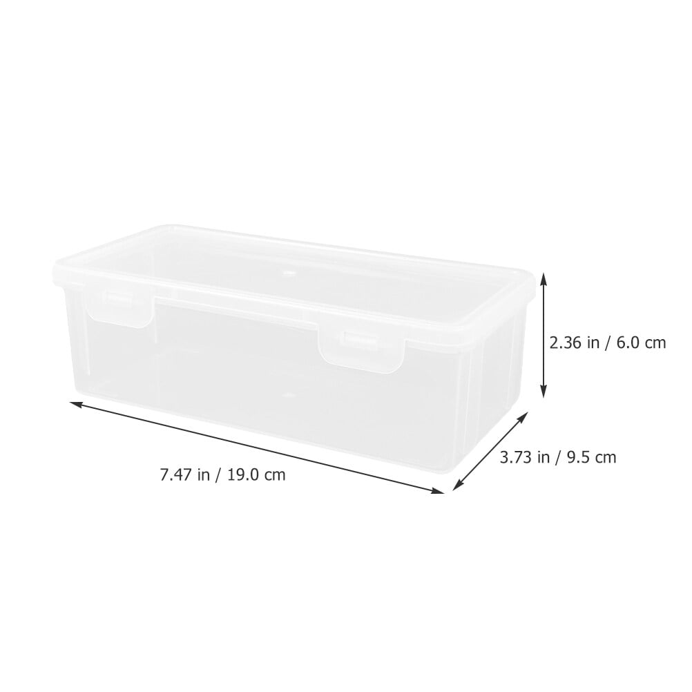 3Pcs Clear Bread Container Case Fresh Keeping Toast Box Transparent Bun Storage Organizer