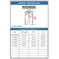 thumbnail image 3 of KIDSCOOL SPACE Toddler Girls Wide Leg Jeans, 2-7 T Heart Embroidery Elastic Waist Flare Denim Pants, Light Blue,2-3 Years, 3 of 6