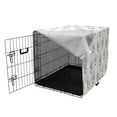 thumbnail image 3 of Diving Dog Crate Cover, Scuba and Snorkel Graphic Underwater Swimming Hobby Activity Theme, Easy to Use Pet Kennel Cover Small Dogs Puppies Kittens, 7 Sizes, Pale Blue Yellow White, by Ambesonne, 3 of 6