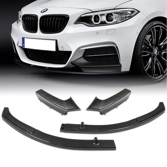 Stay Tuned Performance Front Bumper Spoiler Lip For 2014-2021 BMW 2-Series F22 F23 M-Sport Carbon Look
