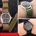thumbnail image 5 of Correa de nailon tejido + piel de vaca de 20 mm y 22 mm para reloj deportivo para exteriores Hamilton H69439931 H69439411 Rolex Aquaman para hombre, 5 of 5