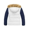 thumbnail image 2 of Wantdo Women's Plus Size Coat Quilted Thicken Puffer Jacket with Removable Hood White 4X, 2 of 7