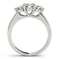 thumbnail image 4 of 14k White Gold Classic 3 Stone Round Diamond Engmt Ring 1 cttw Size 6, 4 of 4