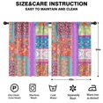 thumbnail image 2 of Blackout Kids Curtains,Boho Bohemia Pioneer Flower Childrens Insulated Curtains Set Of 2,Bedroom Essentials,Toddler Room Decor 42"x54"(106x137cm), 2 of 4