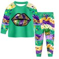 thumbnail image 1 of 2 Piece Pyjamas Set For Boys And Girls T Shirt And Pants Outfit For Kids Carnival Party, 1 of 3