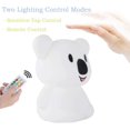 thumbnail image 3 of Luz nocturna Koala grande brillar lámpara de noche LED recargable 10 colores, 3 of 5