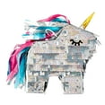 thumbnail image 5 of Mini Silver Foil Unicorn Pinata, 6.5", by Way To Celebrate, 5 of 6