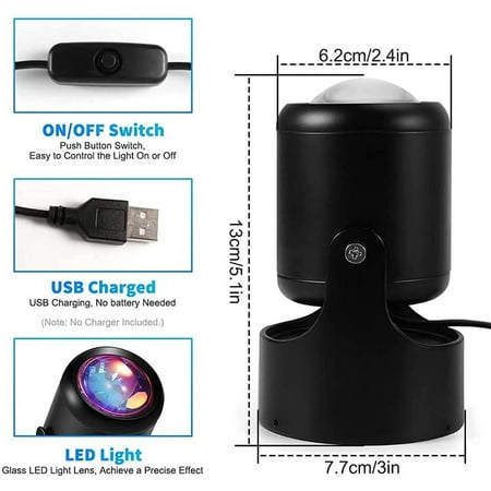 

Sunset Projection Lamp USB Night Light Wall Lamp Stage Photography
