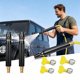 thumbnail image 5 of High Pressure Car Wash Nozzle Adjustable Metal Water Spray Hose Nozzle With 4 Hose Clamps Heavy Duty Brass Connector Garden Hose Nozzle For Car Washing, 5 of 8