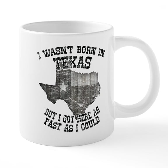 CafePress - Texas - 20 Oz White Ceramic Mega Mug