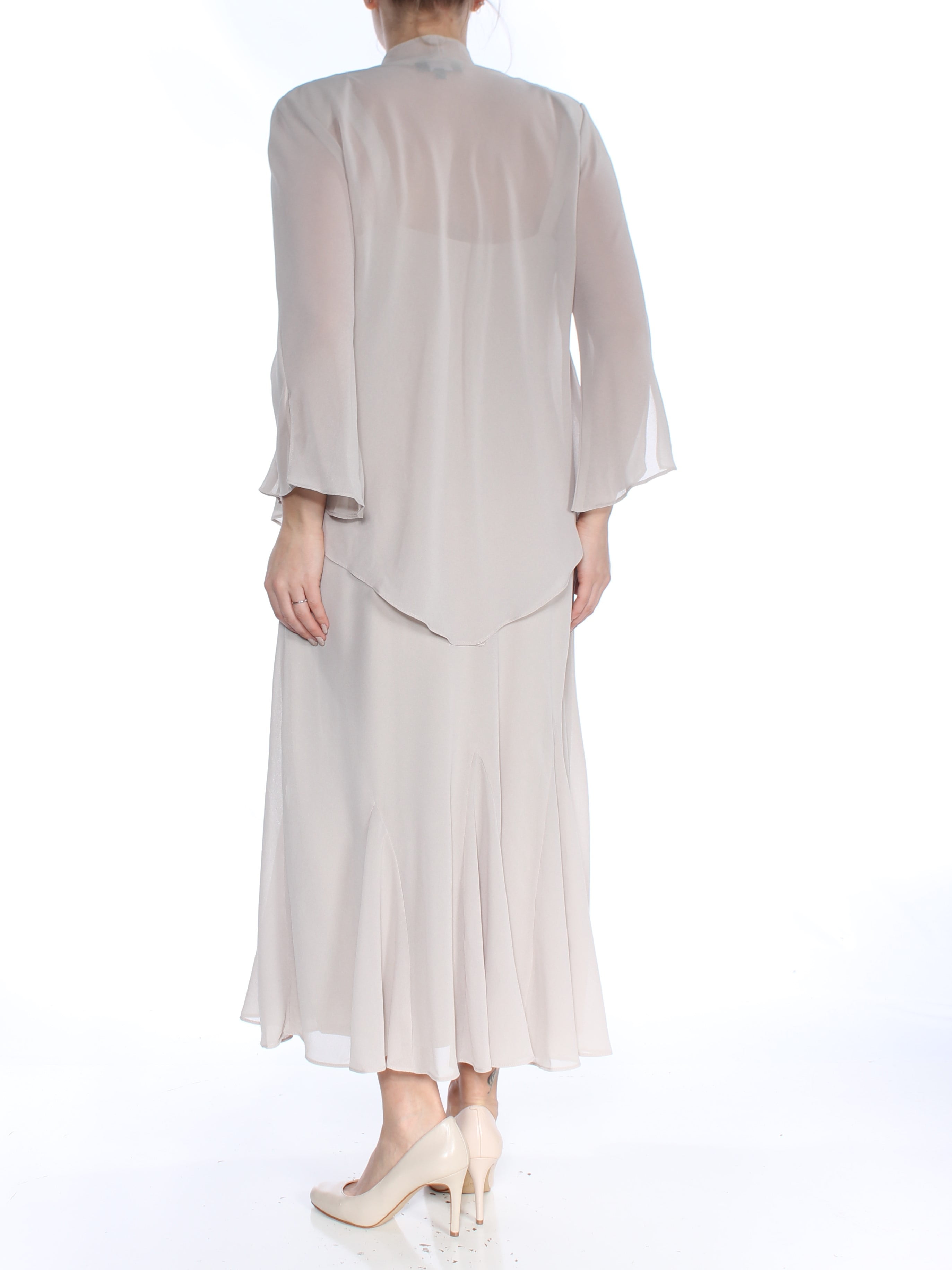 r&m richards womens chiffon beaded dress with jacket R&M Richards 8442P Short Beaded Petite Jacket Dress