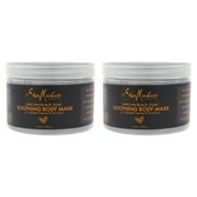 African Black Soap Soothing Body Mask by Shea Moisture for Unisex - 12 oz Mask - Pack of 2