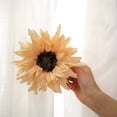 thumbnail image 6 of Monebena 2 Pcs of Rustic Big Diameter 7.08inch Artificial Sunflower Curtain Clips Curtain Tiebacks Accessory Curtain Holder Curtain Holdbacks for Home Office Decoration,Light Yellow, 6 of 14