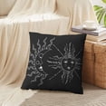 thumbnail image 3 of LALILO Throw Pillow Covers Boho Sun And Vintage Moon Tattoo Bohemian Cushion Cover 18" x 18", 2 Pack, 3 of 6