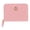 Pink, variant on Premium Faux Leather Quilted Look Zip Around Card Case (Women)