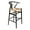 Black and Natural, variant on Pemberly Row Contemporary Danish Design Bar Height Stool in Black
