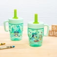 thumbnail image 5 of Zak Designs Bluey Capri Toddler Tumbler For Travel or At Home, 10oz 2-Pack Durable Plastic Sippy Cups With Handle and Leak-Proof Design are Perfect For Kids (Bluey and Bingo), 5 of 9