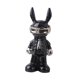 thumbnail image 2 of Figura de conejo astronauta coleccionable para estantería o entrada del dormitorio. Plata Negro, 2 of 9