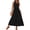 Black, variant on Summer Maxi Dresses for Women Sleeveless Casual Flowy Tiered Dress Vacation Beach Sundresses with Pockets
