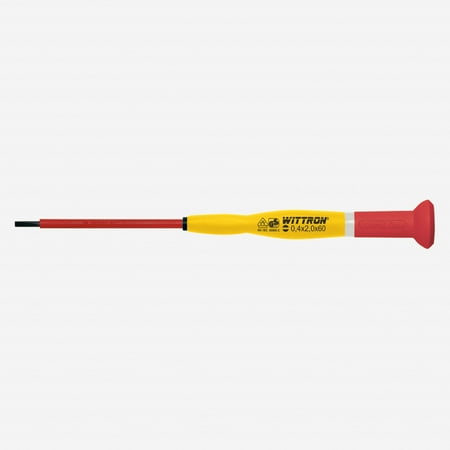 UPC: 0843221019044 | Witte 89931 1.8 x 60mm Wittron Precision Insulated Slotted Screwdriver