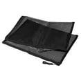 thumbnail image 1 of Malla Cremallera Bolsas, A4 Nylon Cremallera Bolsa Lápices Estuche Almacenamiento Bolsillos para Viajes Oficina Accesorio, Negro Paquete de 6, 1 of 5