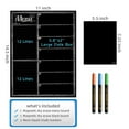 thumbnail image 3 of JJPRO Magnetic Dry Erase Menu Blackboard for Fridge-Weekly Meal Planner Chalkboard with Notepad Blackboard Set for Kitchen Refrigerator-Refrigerator Organizer with Menu Planning Board, 3 of 7