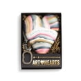 thumbnail image 2 of Find Beauty Watercolor Stripe 4 x 4 Resin Stone Collectible Art Heart Figurine, 2 of 2