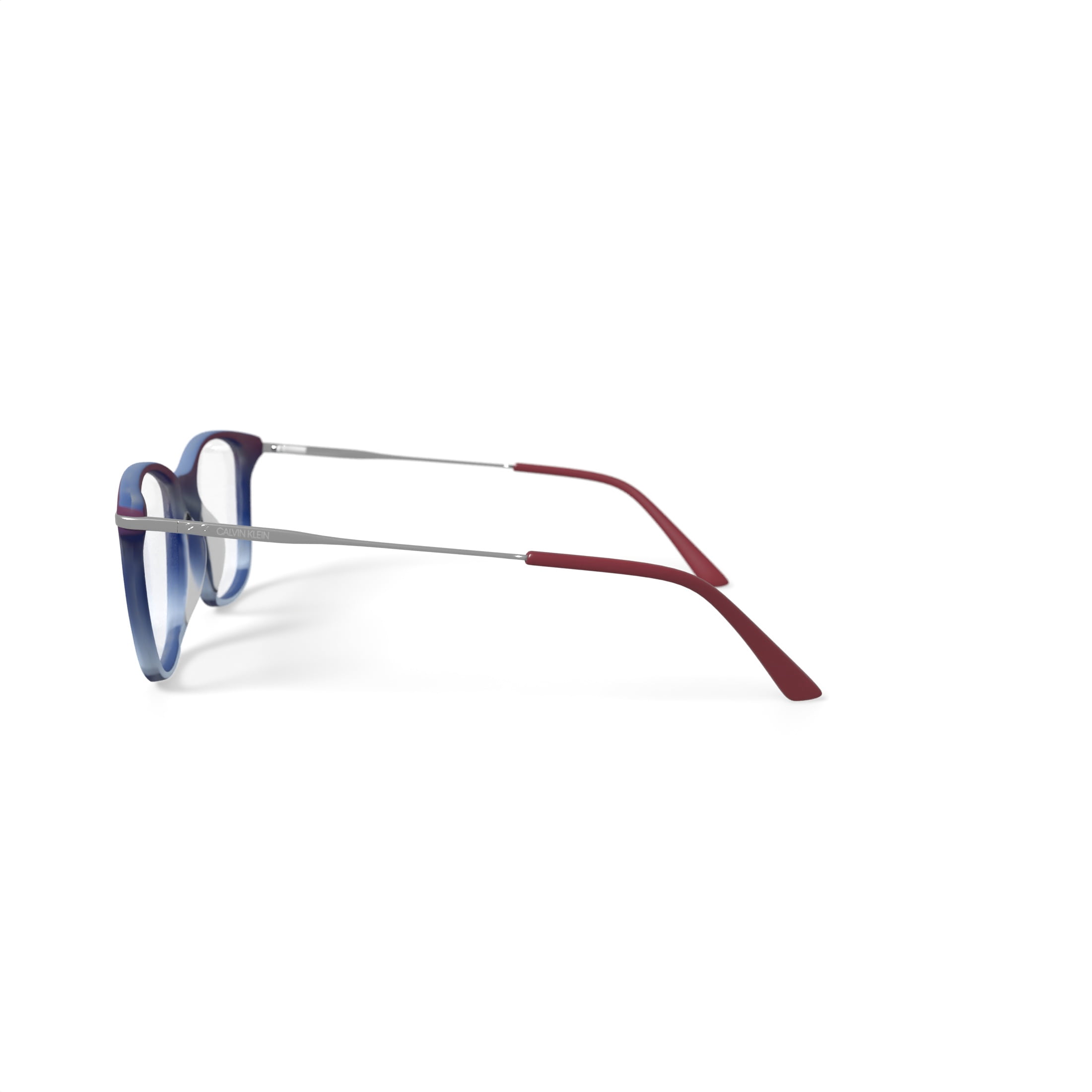 Calvin Klein Women's CK19711G Prescription Eyeglasses with Case, Red/Blue
