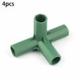thumbnail image 1 of 4Pcs Plastic Garden Climb Plant Awning Joints Connector Frame Greenhouse Bracket Right-angle 4ways, 1 of 3